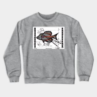 Crappie pool table Crewneck Sweatshirt